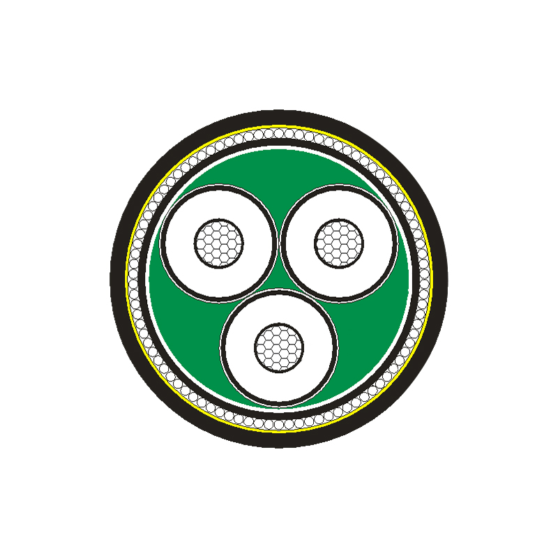 XLPE geïsoleerde voedingskabel voor nominale spanning 3,6/6kV -26/35kV