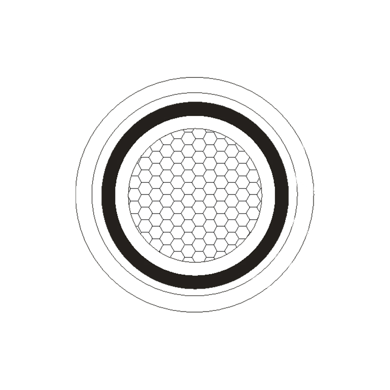 XLPE/PVC geïsoleerde voedingskabel voor nominale spanning 0,6/1 kV